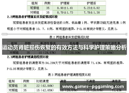 运动员肾脏损伤恢复的有效方法与科学护理策略分析